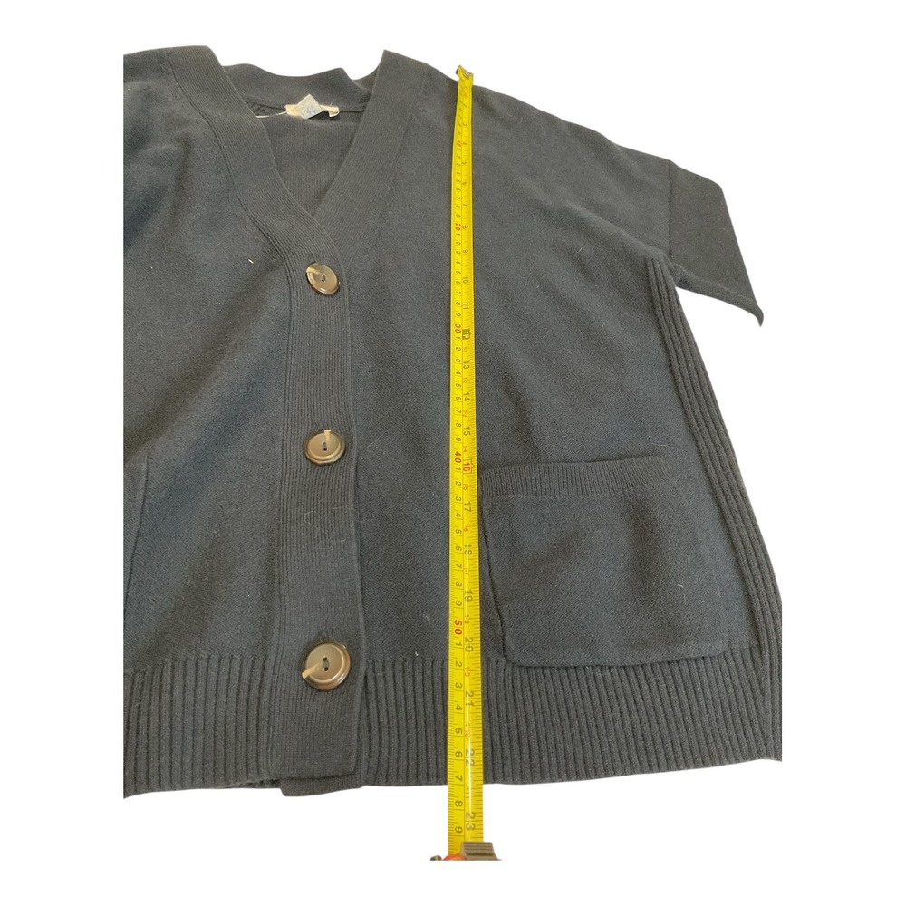 J.Jill Navy Blue V-Neck Button Front Cardigan Sweater Size Small - Picture 9 of 10